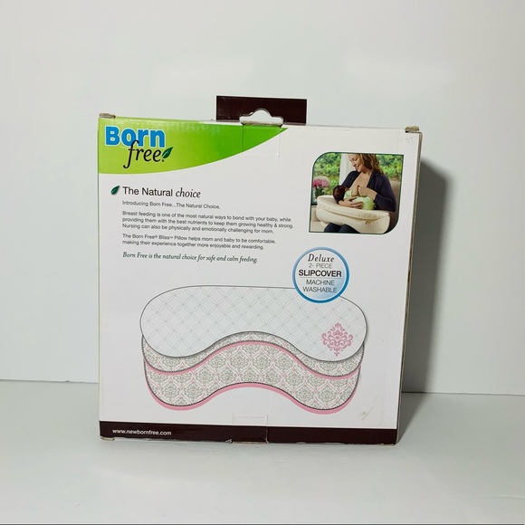 🆕 Born Free Bliss Feeding Pillow Quilted Slip Cover - Damask - Picture 5 of 5